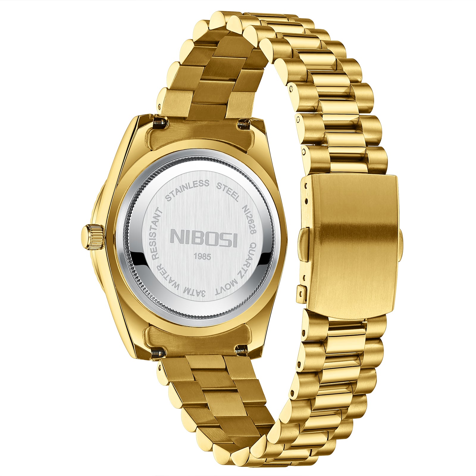 Nibosi Day-Date Roman Gold
