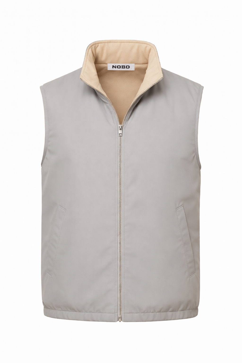 LIGHT GREY REVERSE BODYWARMER