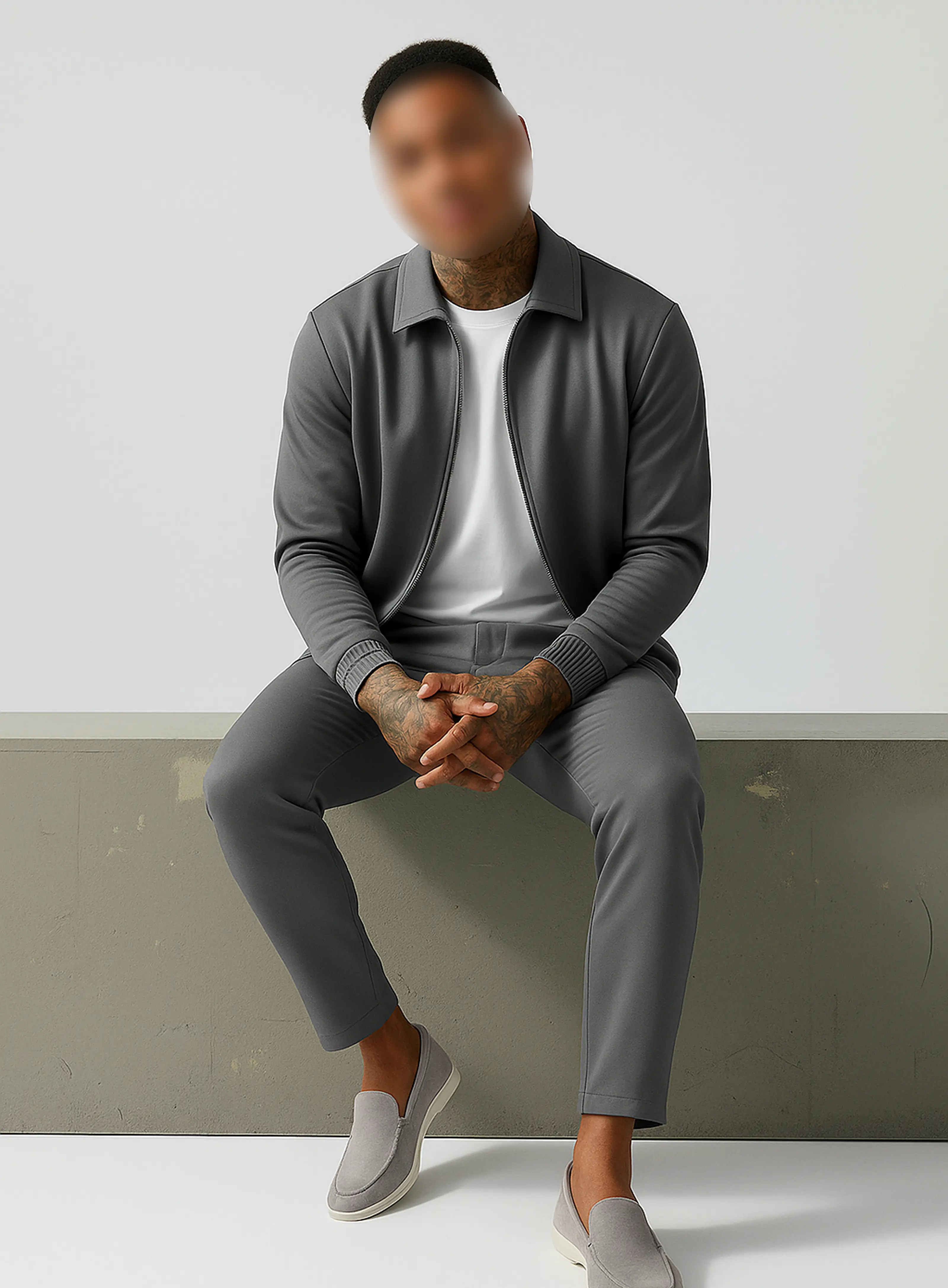 GREY UTILITY SUIT
