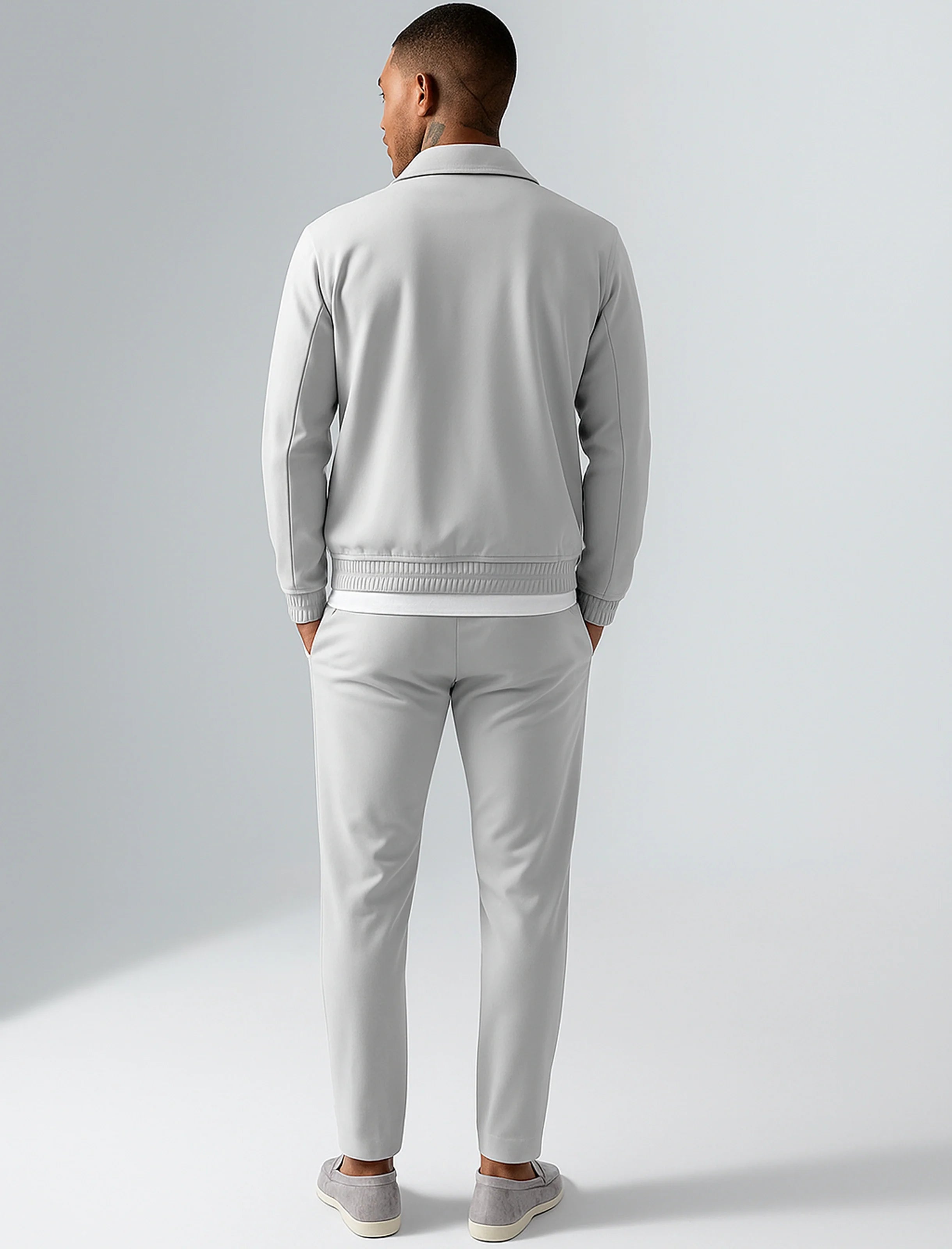 PEARL GREY UTILITY SUIT